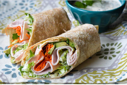 Turkey Wraps with Garlic Sauce