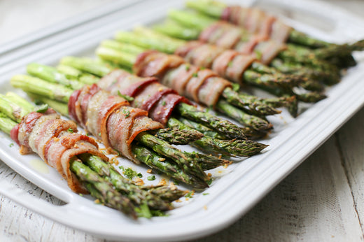 Garlic Roasted Asparagus Bundles