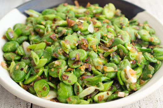 Sautéed Garlicky Fava Beans