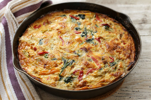 Chicken Frittata with Artichokes and Peppers