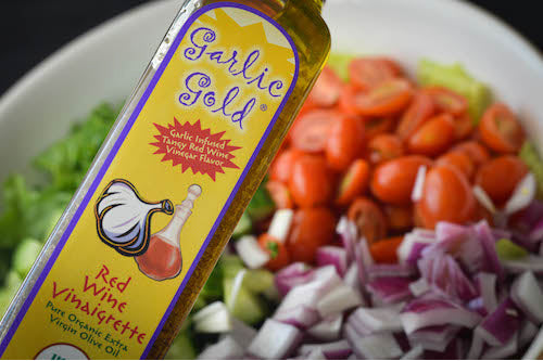 Greek Salad with Red Wine Vinaigrette