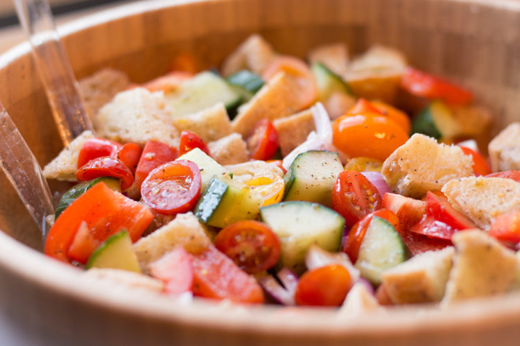 Bread Salad with Cherry Tomatoes (Panzanella)