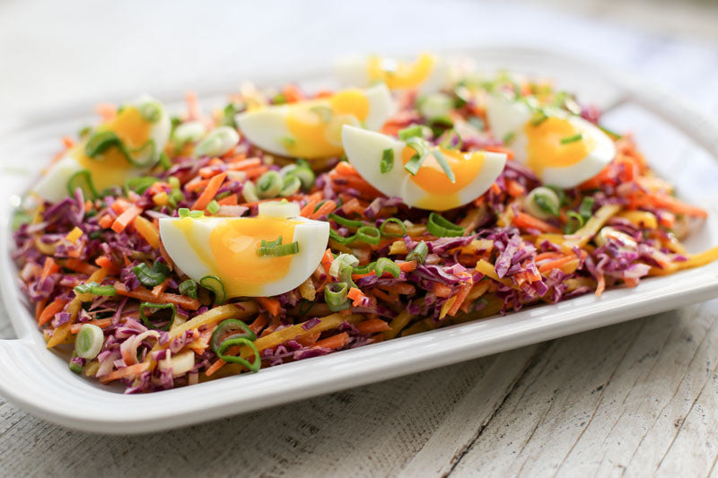 Tricolor Winter Slaw with Meyer Lemon Dressing