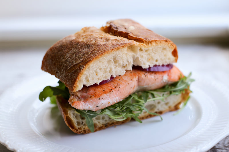 Pan-Seared Salmon Sandwiches