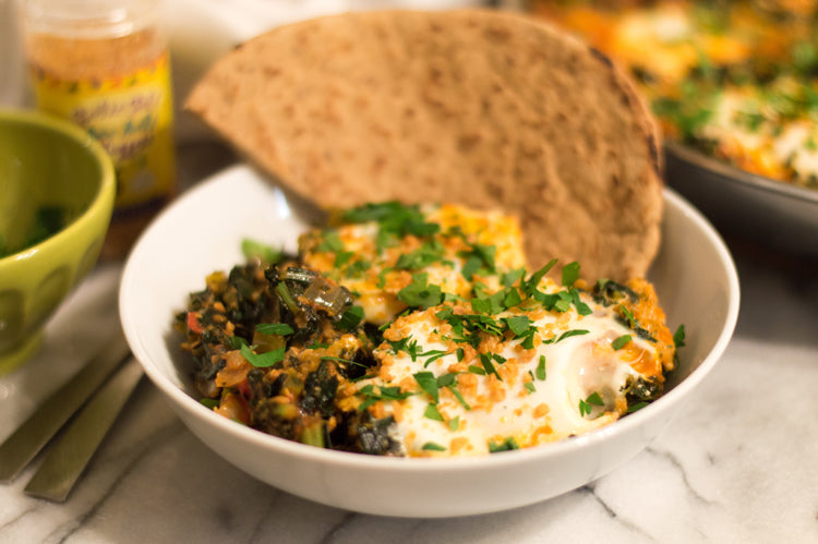 Spinach Shakshouka