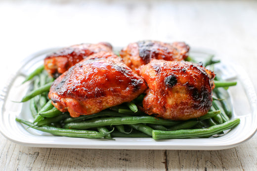 Sriracha Glazed Chicken Thighs