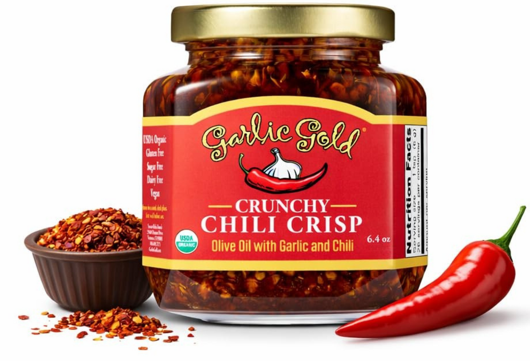 Crunchy Chili Crisp & Garlic in Extra Virgin Olive Oil