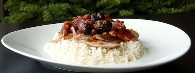 braised chicken with tomatoes and olives